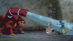 Volcanion ataca