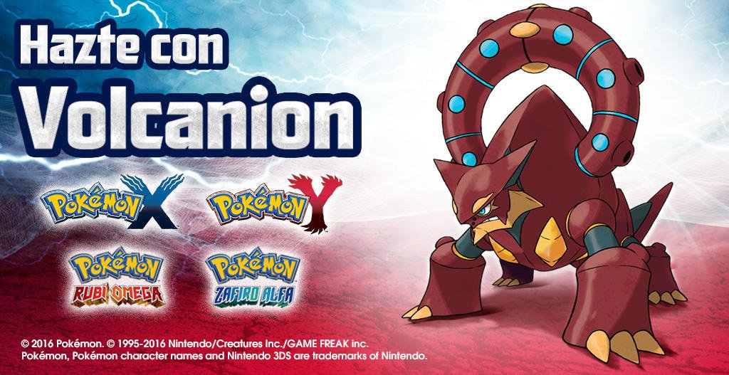 Evento de Volcanion mediante código de serie en España