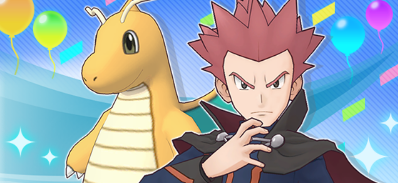 Lance y Dragonite en Pokémon Masters