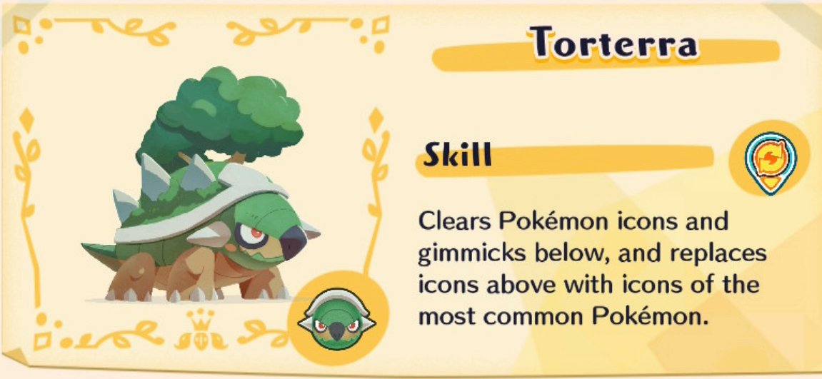 Torterra llegará a Pokémon Café Mix