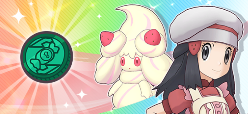 Maya y Alcremie en Pokémon Masters