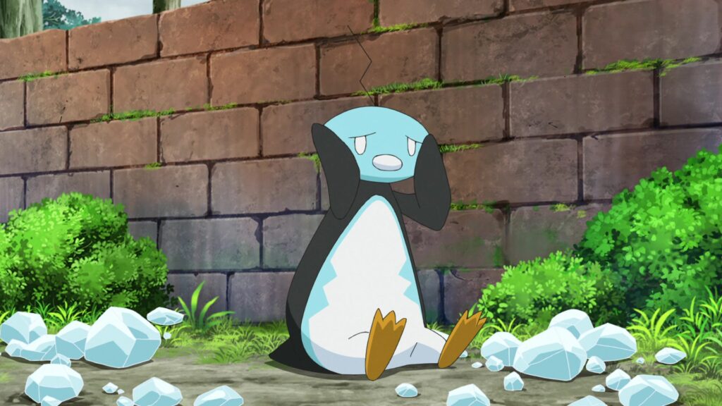 Episodio 73 Viajes Pokémon Eiscue forma deshielo