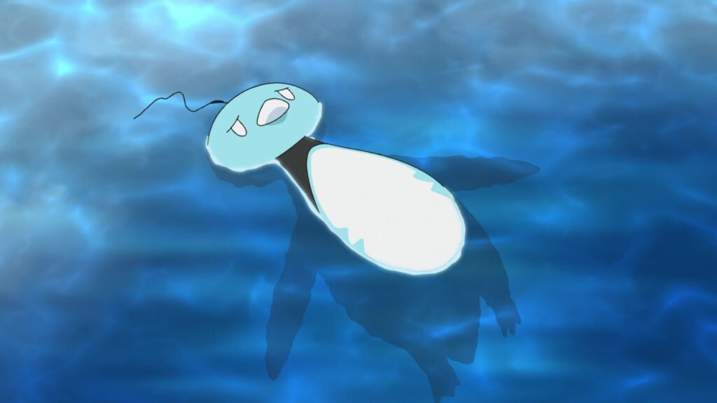 Eiscue deshielo flotando en el agua