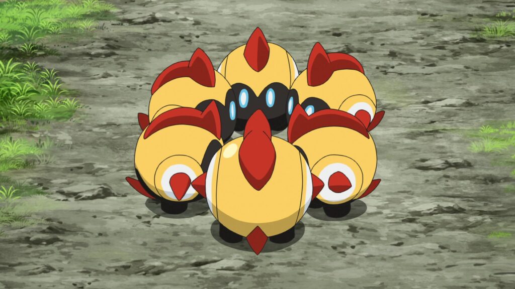 Episodio 73 Viajes Pokémon Goh captura a Falinks