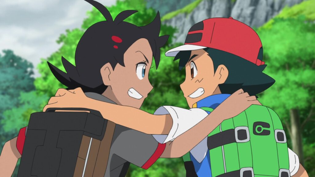 Episodio 73 Viajes Pokémon Ash y Goh amigos en Galar