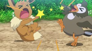 Episodio 74 Viajes Pokémon Eevee y Starly