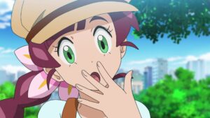 Episodio 74 Viajes Pokémon Chloe sorprendida