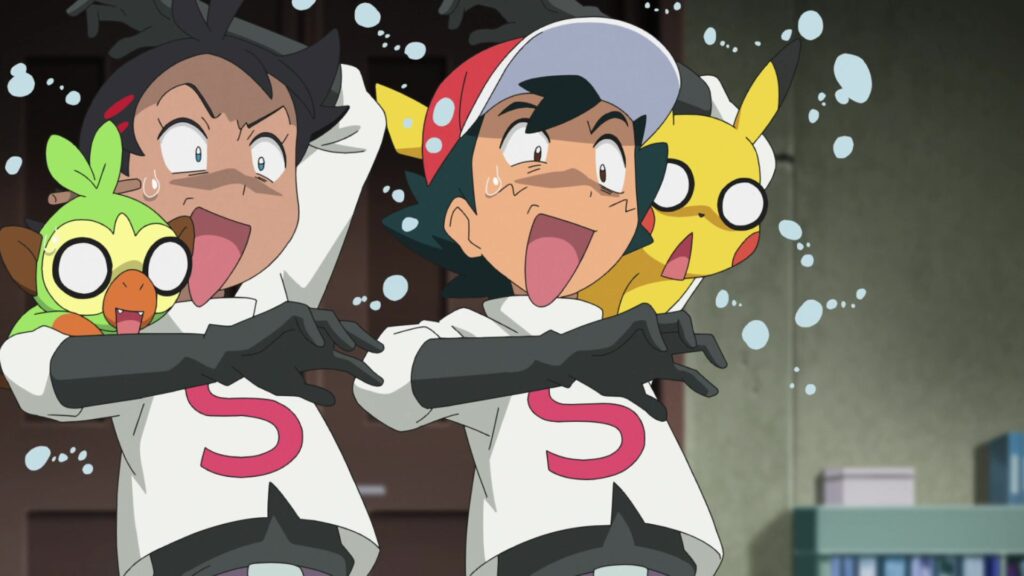 Episodio 74 Viajes Pokémon Ash y Goh sueñan con el malvado Equipo Cerezo