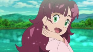 Episodio 74 Viajes Pokémon Chloe da las gracias a Piplup