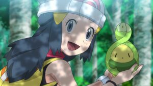 Episodio 74 Viajes Pokémon Maya juega con un Budew salvaje