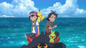 Episodio 76 Viajes Pokémon Ash, Pikachu, Goh y Grookey