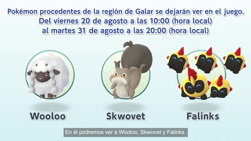 Pokémon Presents Woolo Skwovet y Falinks
