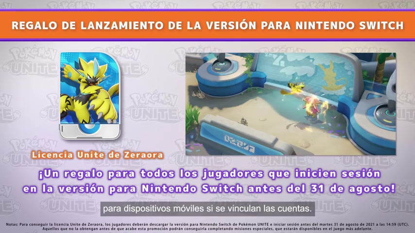 Pokémon Presents Licencia UNITE de Zeraora
