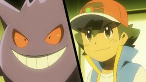 Episodio 77 Viajes Pokémon Gengar y Ash