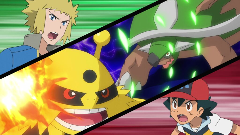 Episodio 77 Viajes Pokémon Ash Lectro Torterra Electivire