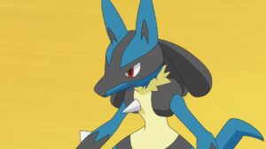 Episodio 77 Viajes Pokémon Lucario gana