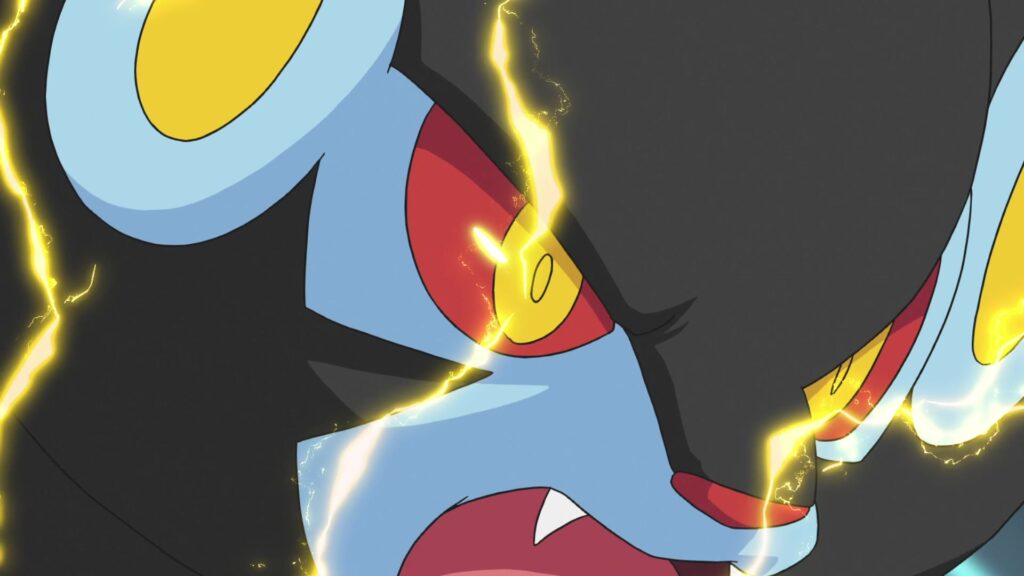 Episodio 77 Viajes Pokémon Luxray el Pokémon Chispa Ojos