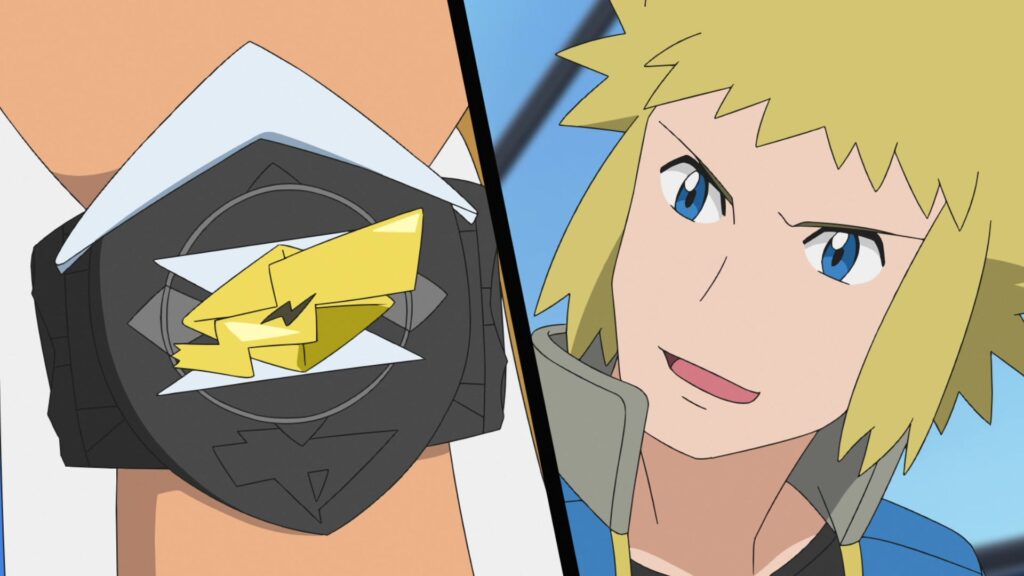 Episodio 77 Viajes Pokémon Pulsera Z de Ash con Ash-Pikastal Z y Lectro