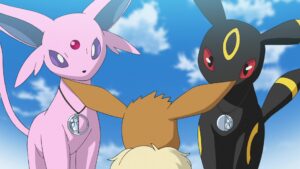 Episodio 79 Viajes Pokémon Espeon Eevee Umbreon