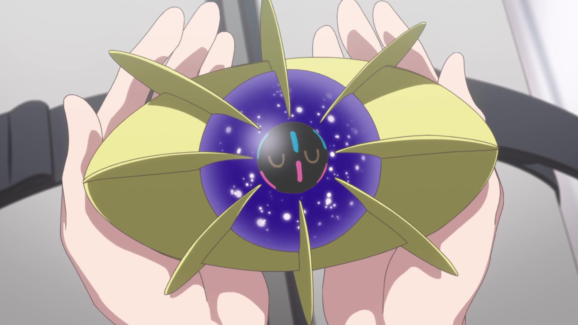 Evoluciones Pokémon: El eclipse (Alola) Cosmoem en las manos de Lylia