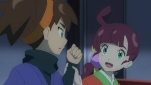 Episodio 79 Viajes Pokémon Haruhi habla con Katsuki