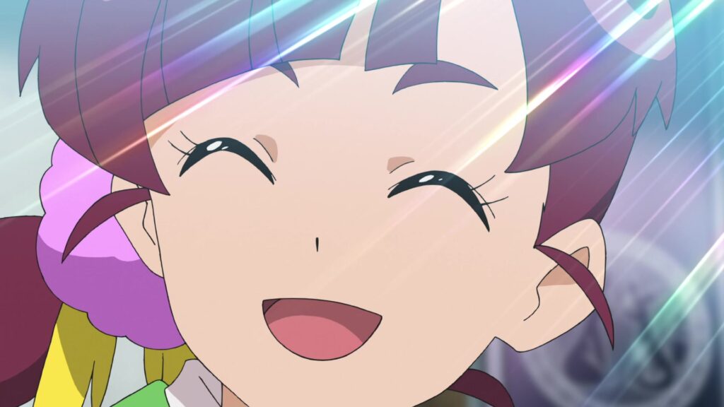 Episodio 79 Viajes Pokémon Haruhi sonriendo
