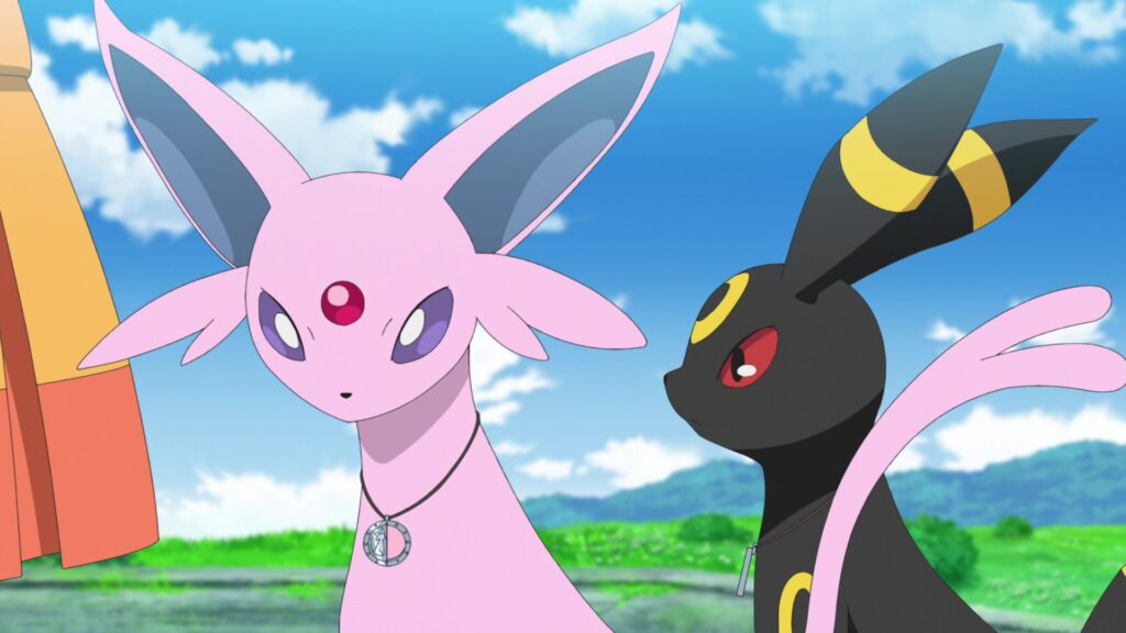 Episodio 79 Viajes Pokémon Espeon y Umbreon de Haruhi