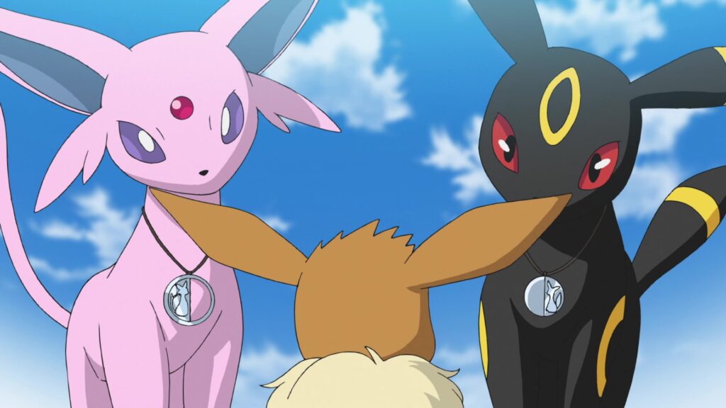 Episodio 79 Viajes Pokémon Eevee Espeon y Umbreon