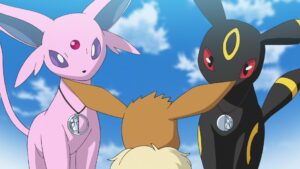 Episodio 84 Viajes Pokémon Eevee Espeon y Umbreon