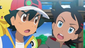 Episodio 79 Viajes Pokémon Ash y Goh van en busca de Chloe gracias a Eevee