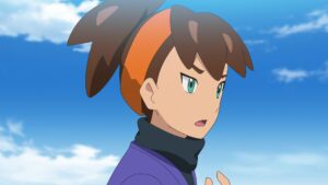 Episodio 79 Viajes Pokémon Katsuki revela su nombre a la abuela de Haruhi