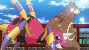 Episodio 79 Viajes Pokémon Ariados y Ursaring de Katsuki