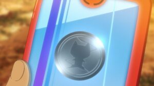 Episodio 80 Viajes Pokémon Goh obtiene una ficha del Proyecto Mew