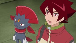 Episodio 80 Viajes Pokémon Tsurugi y Weawile