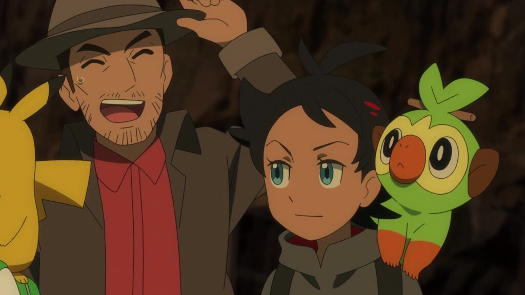 Episodio 80 Viajes Pokémon Goh sospecha del Cazador Pokémon