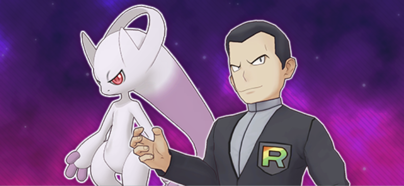 Pokémon Masters EX Giovanni y Mega-Mewtwo Y
