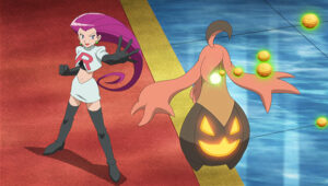 ¡Una fiesta fantasmal en TV Pokémon! Gourgeist de Jessie del Team Rocket