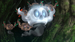 ¡Una fiesta fantasmal en TV Pokémon! Phantump variocolor