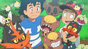 ¡Una fiesta fantasmal en TV Pokémon! Kukui de pequeño