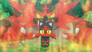 ¡Una fiesta fantasmal en TV Pokémon! Litten de Kukui