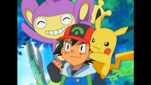 TV Pokémon: Ash explora selvas y bosques Aipom Ash y Pikachu