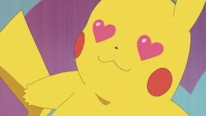 Episodio 82 Viajes Pokémon el Pikachu de Ash se enamora de Alcremie debido a Atracción