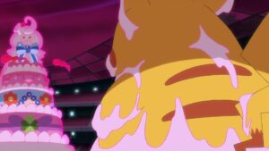 Episodio 82 Viajes Pokémon el Alcremie Gigamax contra el Pikachu Gordinflón