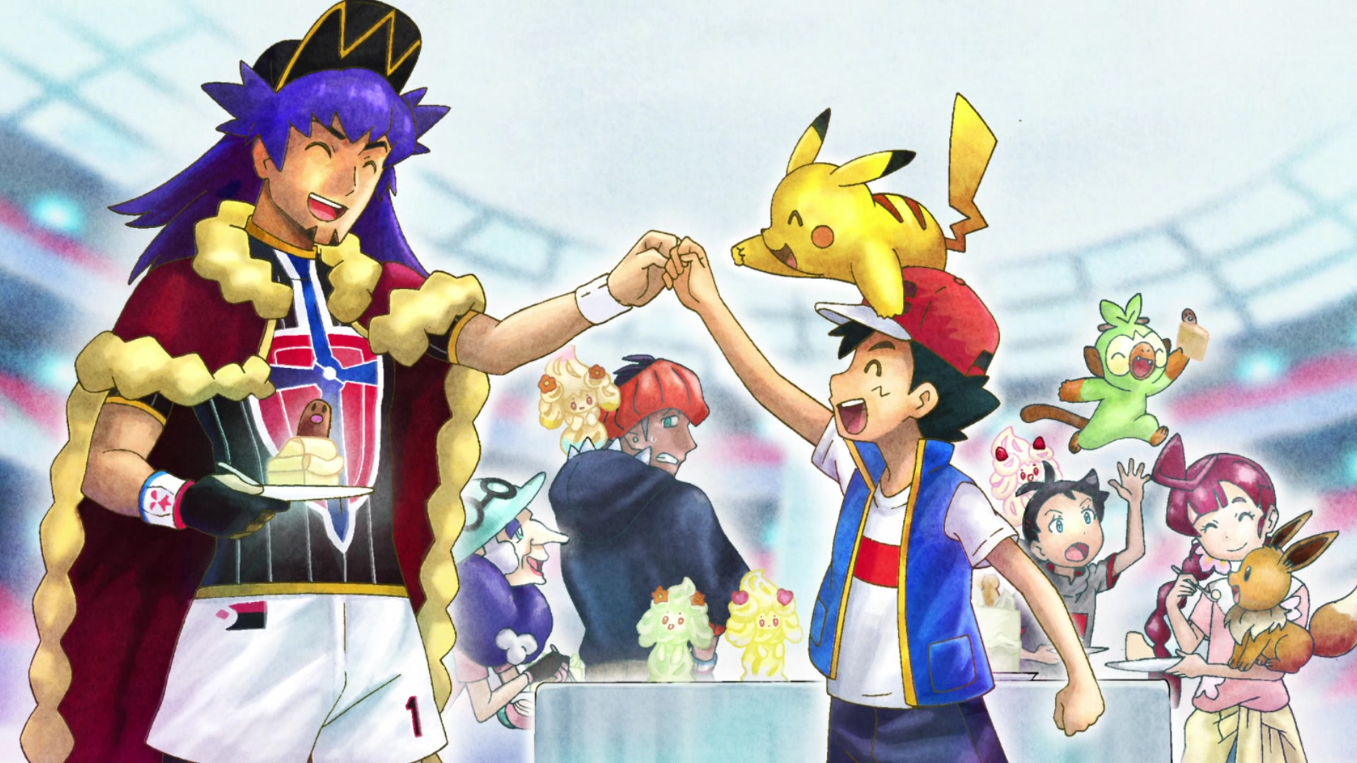 Episodio 82 Viajes Pokémon la promesa en el Torneo de Decoración de Alcremie