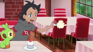 Episodio 82 Viajes Pokémon Goh atrapa a Milcery