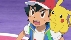 Episodio 82 Viajes Pokémon Ash enfadado