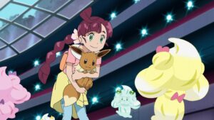 Episodio 82 Viajes Pokémon Alcremie de Crema de Limón con Confite de Corazón