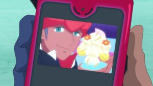 Episodio 82 Viajes Pokémon selfie de Roy y su Alcremie