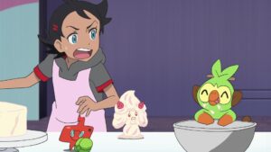 Episodio 82 Viajes Pokémon el Grookey de Goh se come todo