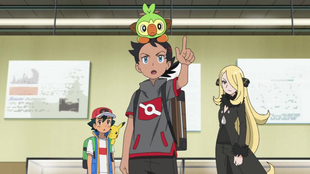 Episodio 83 Viajes Pokémon Goh les dice que sospecha de Unown